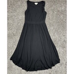 Maeve by Anthropologie Dress Womens XS Black Cowl Neck Midi Dress Classic Casual